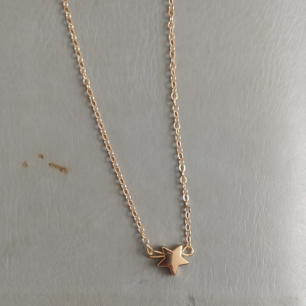 Gold Star Charm Necklace